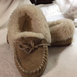L.L. Bean Wicked Good Shearling Moccasins